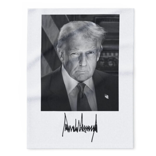 Inaugural Portrait of the 47th President Trump Fleece Blanket