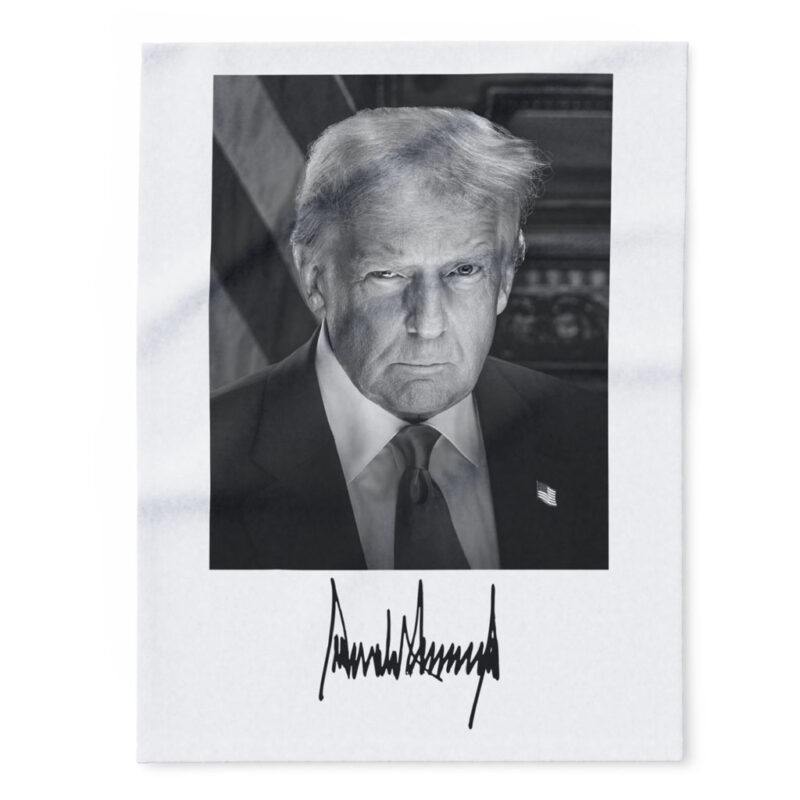 Inaugural Portrait of the 47th President Trump Fleece Blanket 15 Inaugural Portrait of the 47th President Trump Fleece Blanket