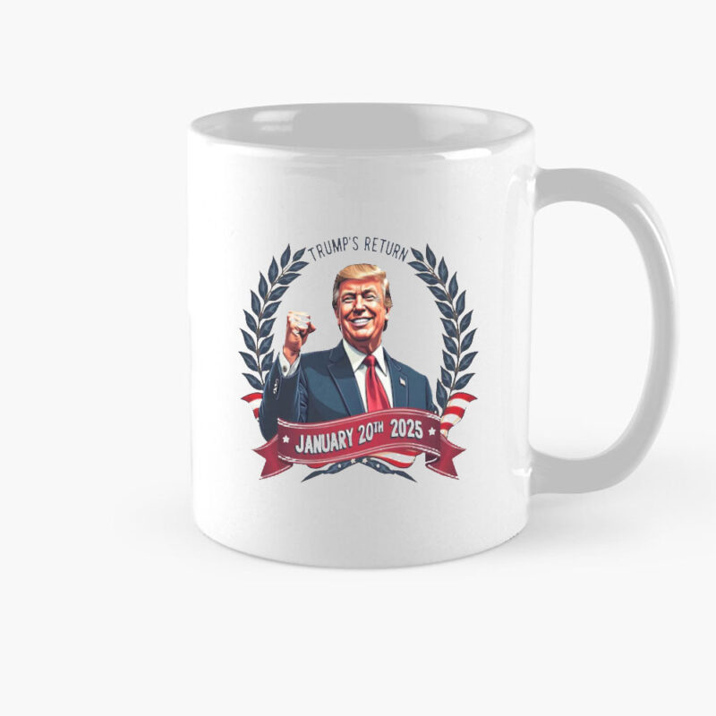 Donald Trump 47th Victory Inauguration Mug: Celebrate the MAGA Republican Triumph 8 January-20th-2025-Donald-J-Trump-47th-Victory-MAGA-Republican-Gift-Inauguration,-Donald-J-Trump-Mug