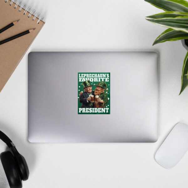 Leprechaun'-Favorite-President,-Trump-and-Leprechaun-St-Patrick's-Day-Sticker3