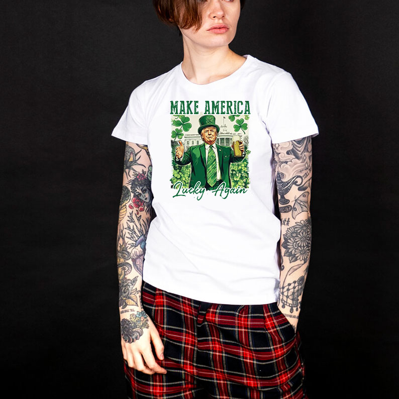 Make America Lucky again Shirt, St Patricks Day Shirt, Funny Trump Shirt 11 Make America Lucky again Shirt, St Patricks Day Shirt, Funny Trump Shirt