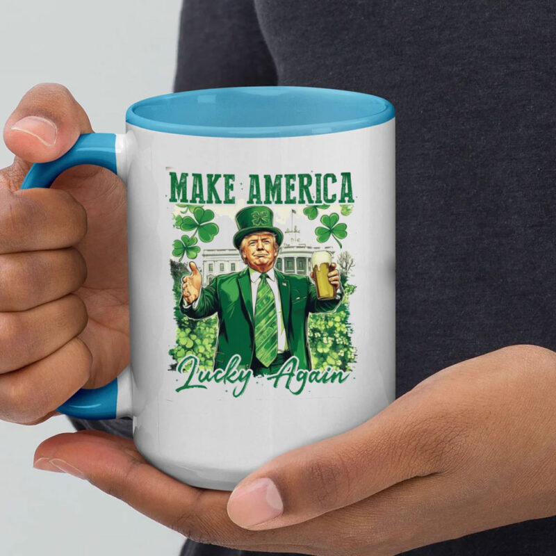 Make America Lucky again, St Patricks Day, Funny Trump Mug 11 Make America Lucky again, St Patricks Day, Funny Trump Mug