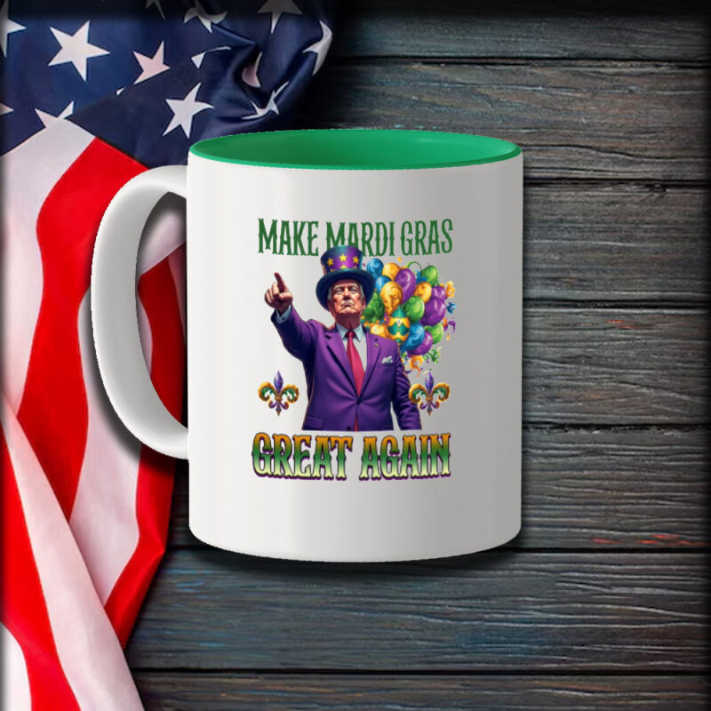 Mardi Gras Great Again: Trump 2025 Funny Mardi Gras Mug 9 Make-Mardi-Gras-Great-Again,-Funny-Trump-2025-Mardi-Gras-Mug1