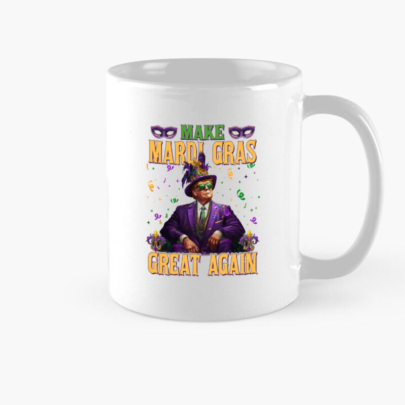 Mardi Gras Vibes: Make Mardi Gras Great Again with Trump Mug 8 Make-Mardi-Gras-Great-Again,-Trump-Mardi-Gras-Vibes-Mug