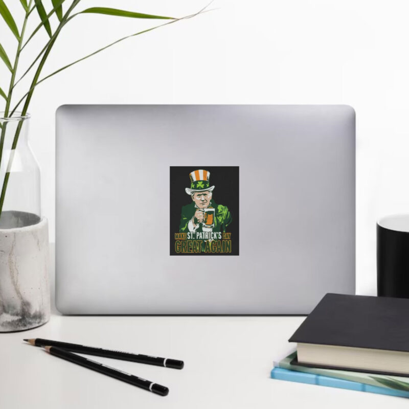 Make St. Patrick's Day Great Again with Donald Trump Paddy's Day Sticker 9 Make-St-Patricks-Day-Great-Again,-Donald-Trump-Paddys-day-Sticker1
