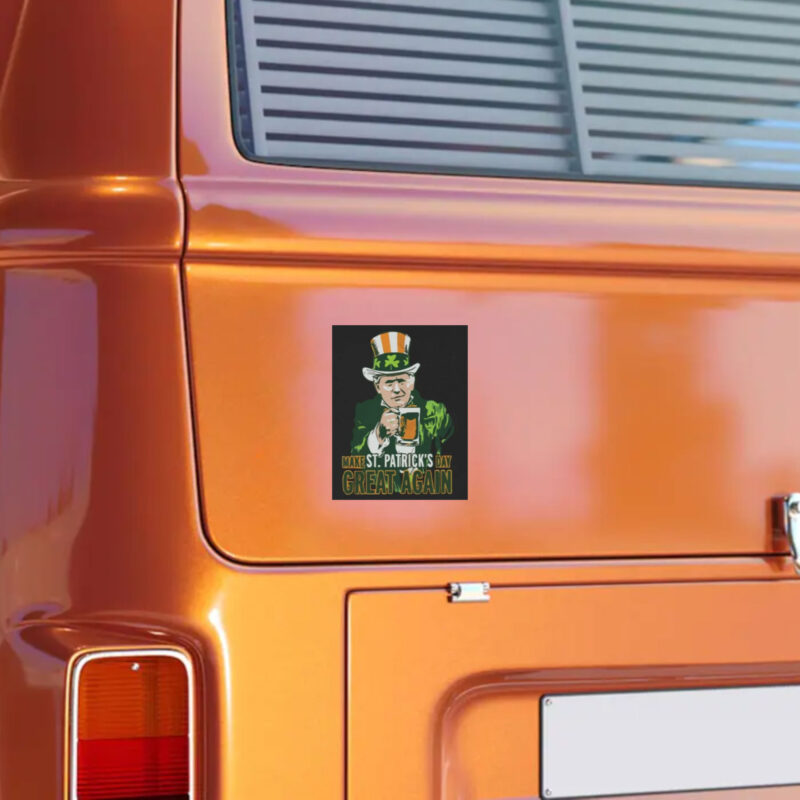 Make St. Patrick's Day Great Again with Donald Trump Paddy's Day Sticker 10 Make-St-Patricks-Day-Great-Again,-Donald-Trump-Paddys-day-Sticker2