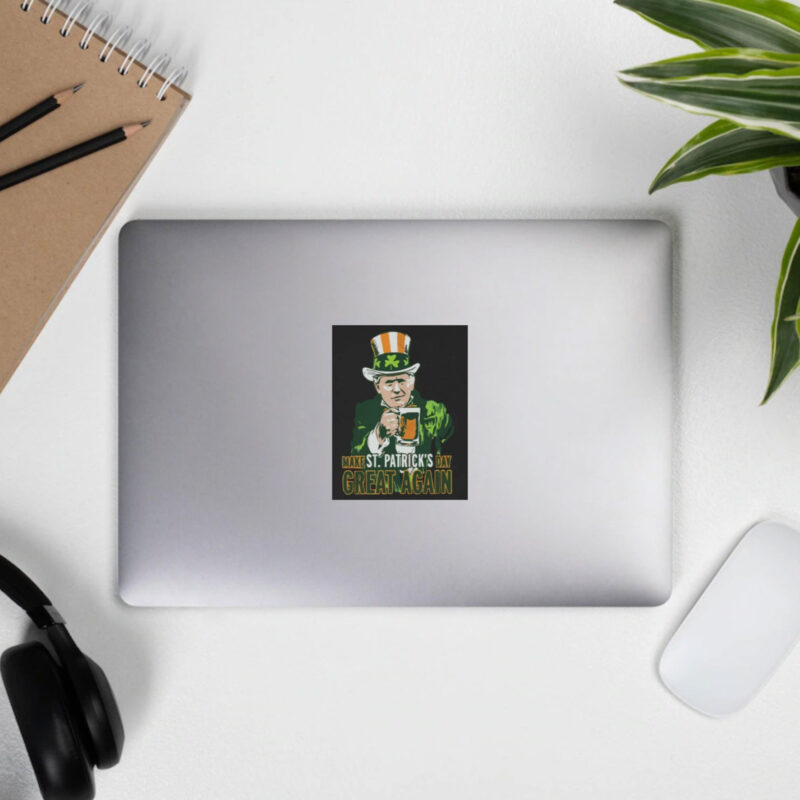 Make St. Patrick's Day Great Again with Donald Trump Paddy's Day Sticker 11 Make-St-Patricks-Day-Great-Again,-Donald-Trump-Paddys-day-Sticker3