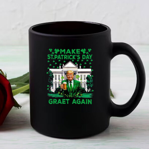 Make St Patricks Day Great Again Funny Trump Mugs