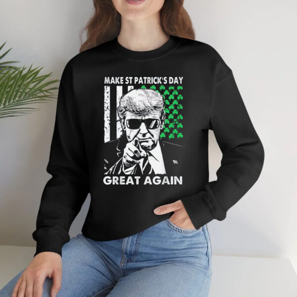 Make St Patrick's Day Great Again Funny Trump T-Shirt 2