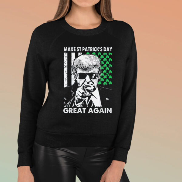 Make St Patrick's Day Great Again Funny Trump T-Shirt