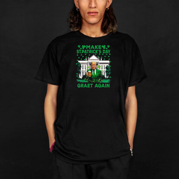 Make St Patricks Day Great Again Funny Trump T-Shirts