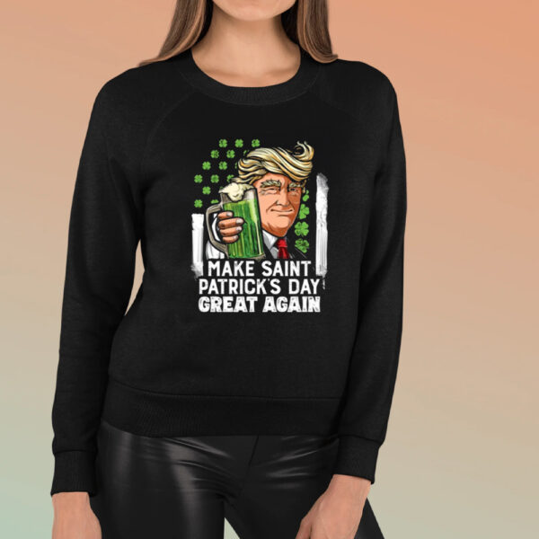 Make St Patricks Day Great Again Trump Tshirt, Trump Beer Drinking Tshirt, Trump Supporter Tshirt