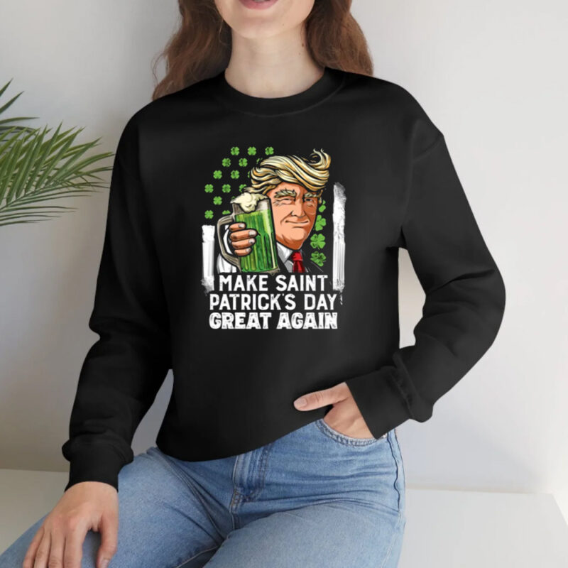 Celebrate St. Patrick's Day with Trump: The Ultimate T-shirt for Patriots 10 Make St Patricks Day Great Again Trump Tshirt, Trump Beer Drinking Tshirt, Trump Supporter Tshirt2