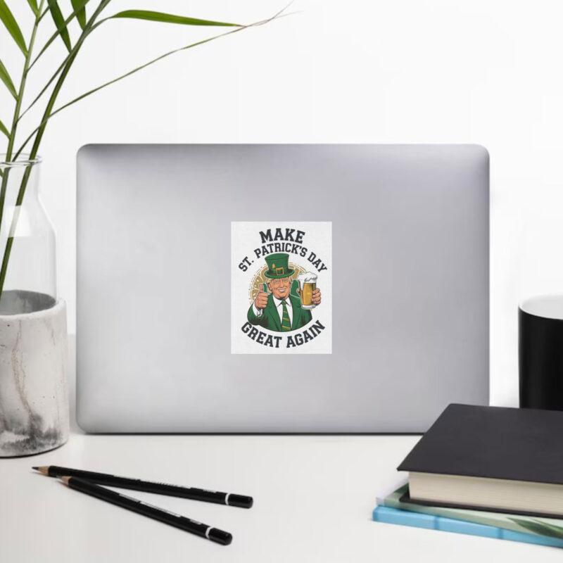 Make St. Patrick's Day Great Again with Trump Sticker 9 Make-St.-Patrick's-Day-Great-Again,-Trump-Sticker1