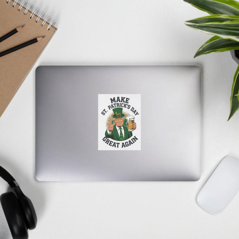 Make St. Patrick's Day Great Again with Trump Sticker 11 Make-St.-Patrick's-Day-Great-Again,-Trump-Sticker3