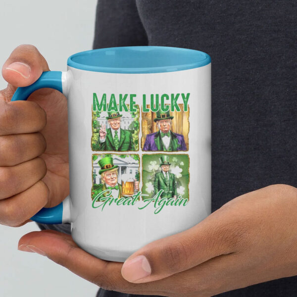 Make lucky great again Png, St Patricks Day, Funny Trump, Trump St patricks Mug