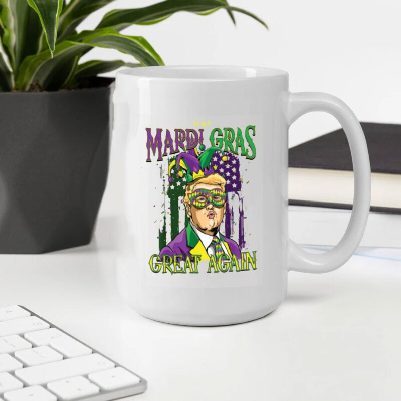 Mardi Gras Trump Mask Mug: Make Mardi Gras Great Again with the Fleur-de-Lis 10 Mardi-Gras-Trump-Mask-Mug,-Make-Mardi-Gras-Great-Again-Mug-,Flower-de-luce-Mug2