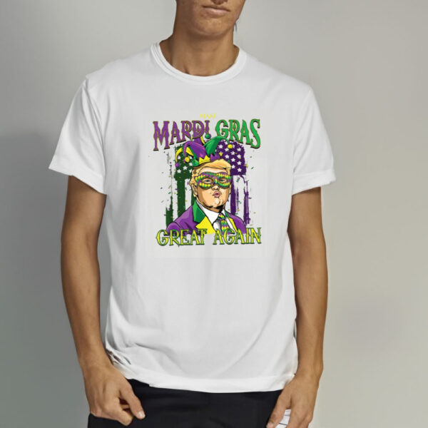 Mardi-Gras-Trump-Mask-Shirt,-Make-Mardi-Gras-Great-Again-T-Shirt-,Flower-de-luce-Shirt2