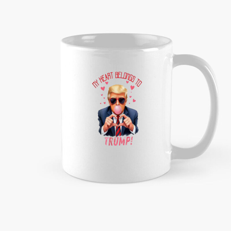 Show Your Patriotism: My Heart Belongs to Trump Mug 8 My-Heart-Belongs-To-Trump,-President-Trump-Mug