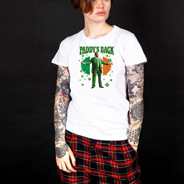 Paddys Back Funny Trump St Patrick's Day Shirt