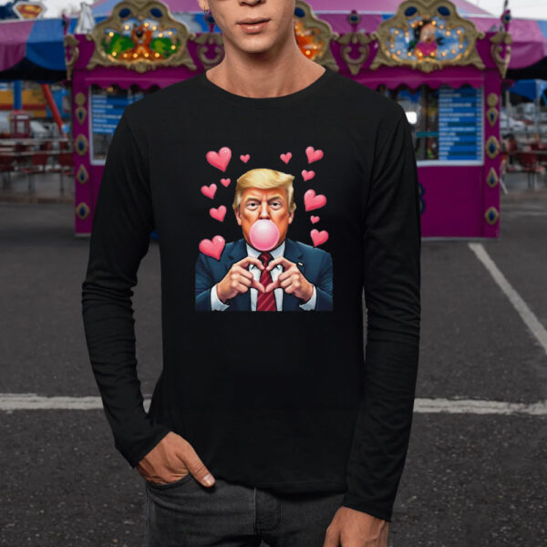 President-Trump-Bubblegum-T-Shirt,-45-47-President,-Valentine's-Day-Shirt1