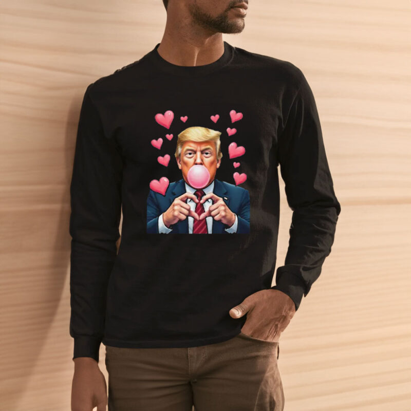 Show Your Love for President Trump with Our Valentine's Day Bubblegum T-Shirt 11 President-Trump-Bubblegum-T-Shirt,-45-47-President,-Valentine's-Day-Shirt3
