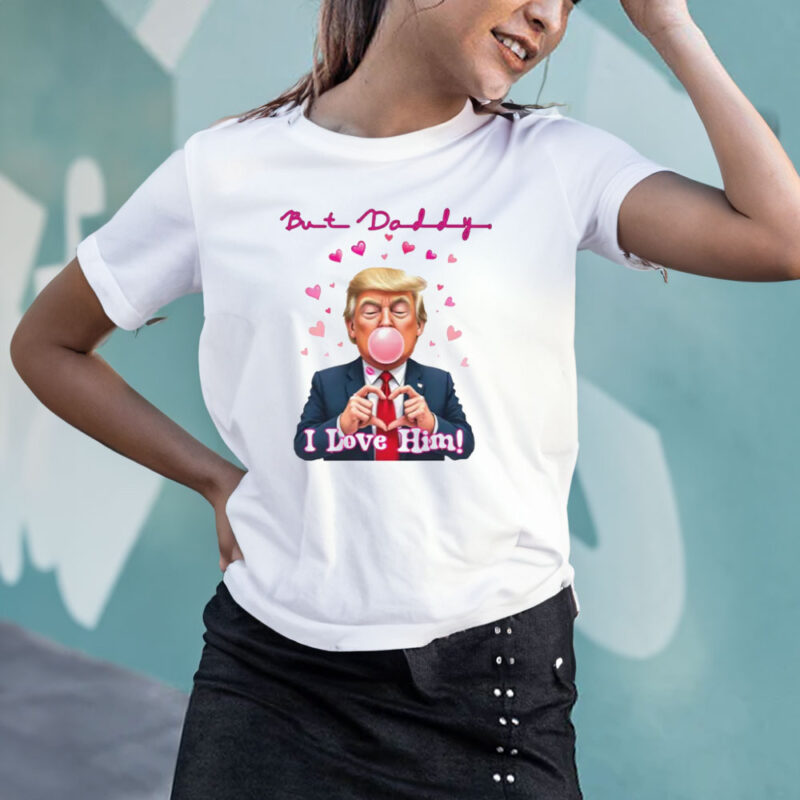 Show Your Love with the President Trump Bubblegum Valentine's Day T-Shirt 11 President-Trump-Bubblegum-Valentine's-Day-T-Shirt,-Pink-Hearts-Daddy-I-Love-Him-Shirt3