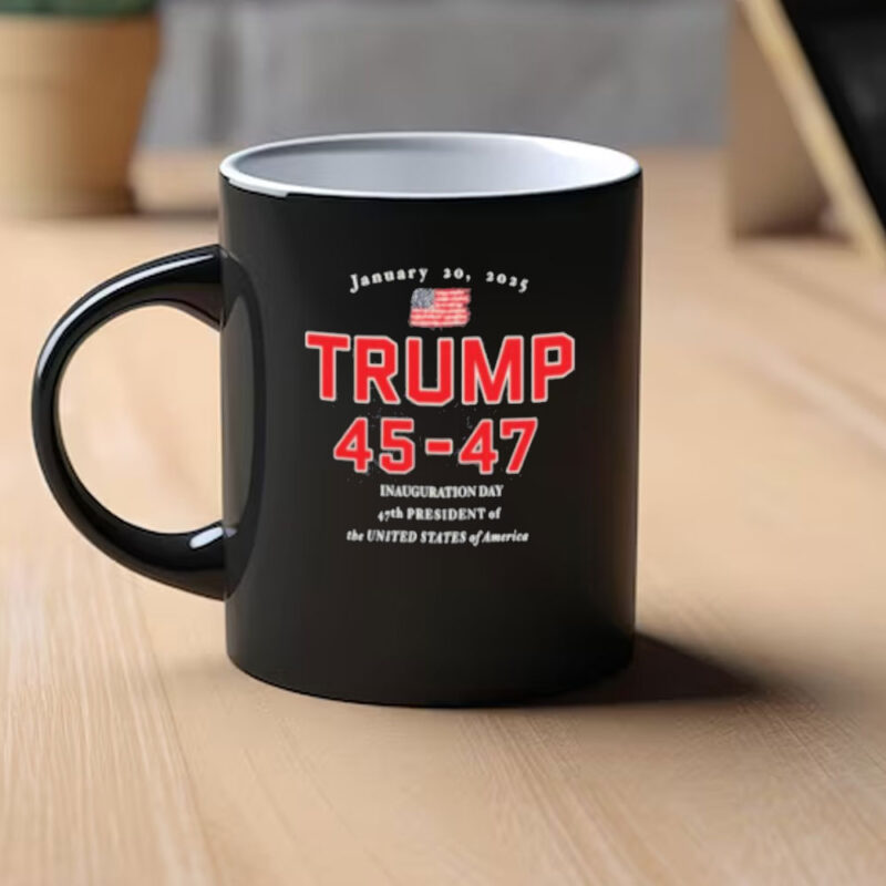 Commemorative Trump Inauguration Day 2025 Mug: Celebrate the 45-47th Presidency 9 President-Trump-Mug,-Donald-Trump-45-47-Inauguration-Day-Jan-20,-2025-Mug1