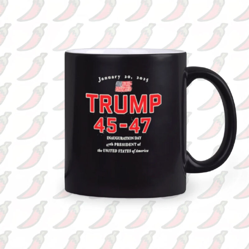Commemorative Trump Inauguration Day 2025 Mug: Celebrate the 45-47th Presidency 10 President-Trump-Mug,-Donald-Trump-45-47-Inauguration-Day-Jan-20,-2025-Mug2