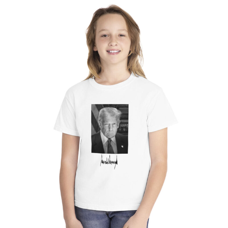 Signature Trump Official Inauguration Portrait Kid's Shirt 6 Signature Trump Official Inauguration Portrait Kid's Shirt