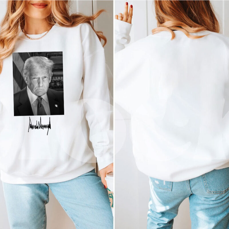 Signature Trump Official Inauguration Portrait Long Sleeve Shirt 9 Signature Trump Official Inauguration Portrait Long Sleeve Shirt