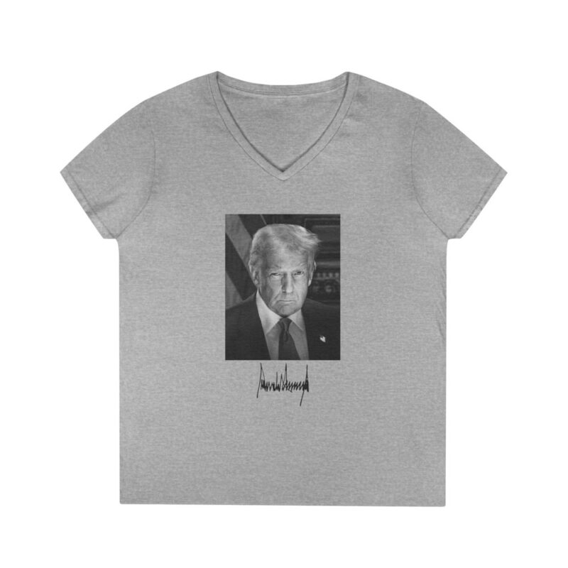 Signature Trump Official Inauguration Portrait V-Neck Shirt 11 Signature Trump Official Inauguration Portrait V-Neck Shirt
