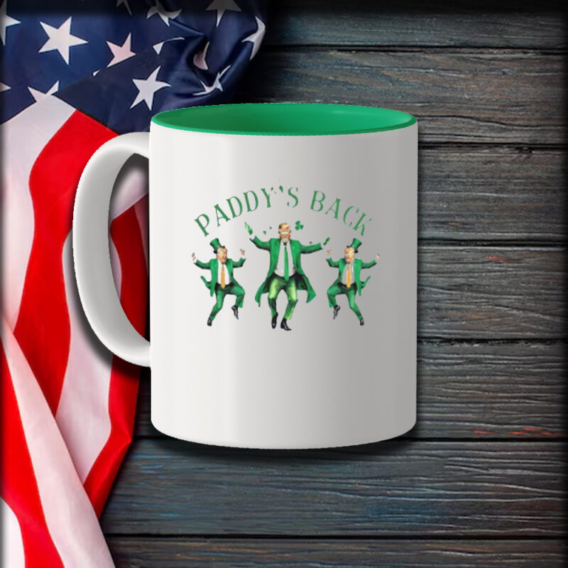 Trump's Jig: St. Patrick's Day Dancing Mug for a Shamrockin' Good Time 9 St Pattys Day Dancing Trump, Trump Funny St Patricks Day Mug1