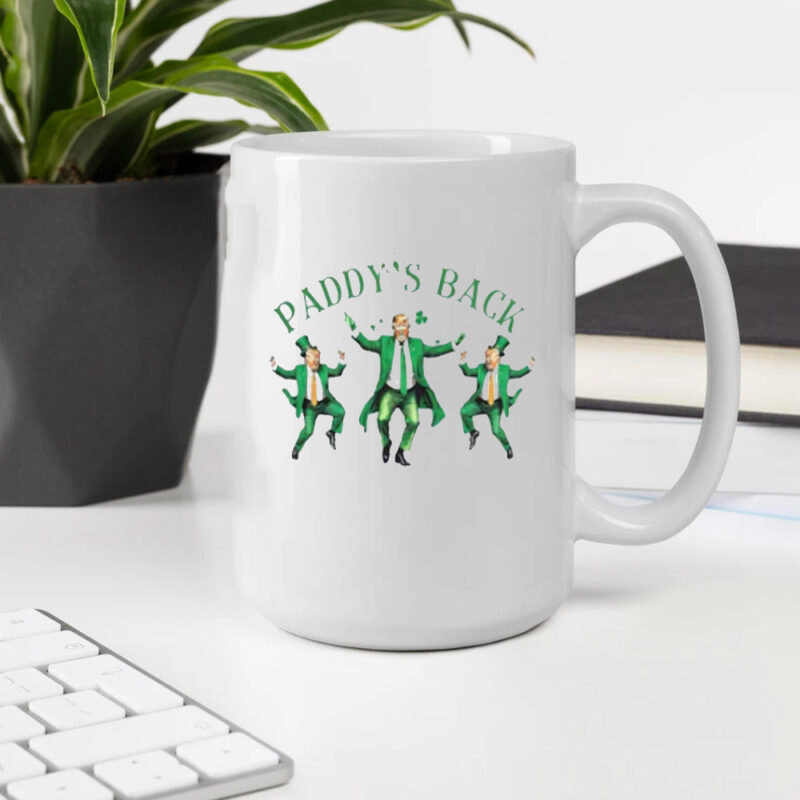 Trump's Jig: St. Patrick's Day Dancing Mug for a Shamrockin' Good Time 10 St Pattys Day Dancing Trump, Trump Funny St Patricks Day Mug2