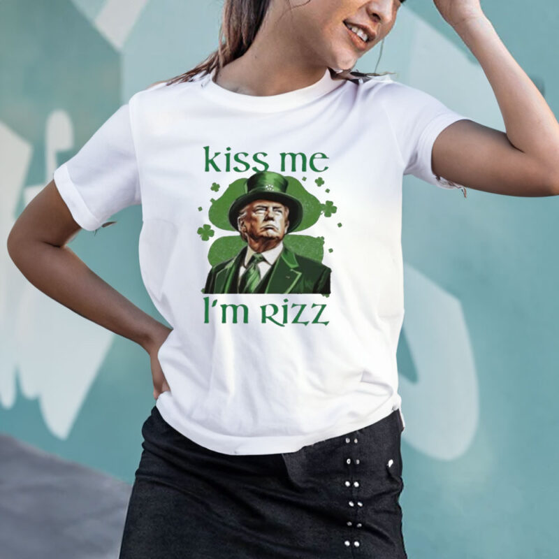 Kiss Me I'm Rizz: Celebrate St. Patrick's Day with Trump 2025 11 Trump-2025-St-Patrick’s-Day-Kiss-Me-I’m-Rizz-Shirt3