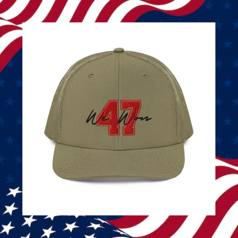 Show Your Patriotism: Trump 47 Hat, We Won Hat 8 Trump-47-Hat,-We-Won-Hat1