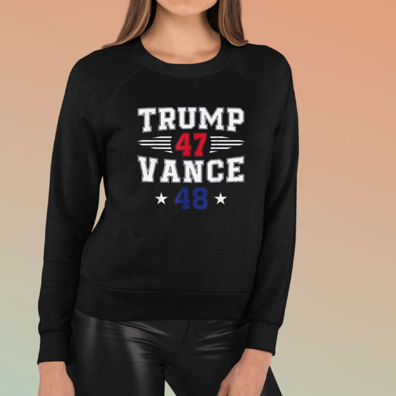 Trump 2025 Inauguration Day Victory T-Shirt: Celebrate the Return of Trump and Vance 8 Trump-47-Vance-48-Trump-Win-Inauguration-Day-2025-President-T-Shirt