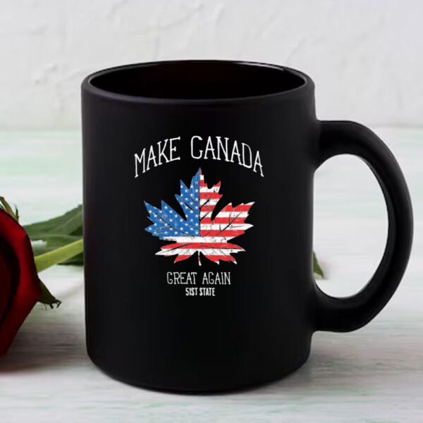 Trump American Flag Make Canada Great Again 51st State Mug