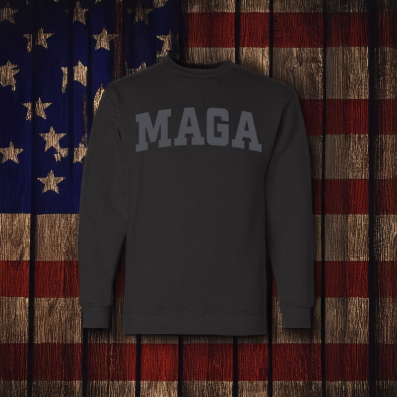 New Trump Dark MAGA Crewneck Fleece Sweatshirt 6 Trump Dark MAGA Crewneck Fleece Sweatshirt