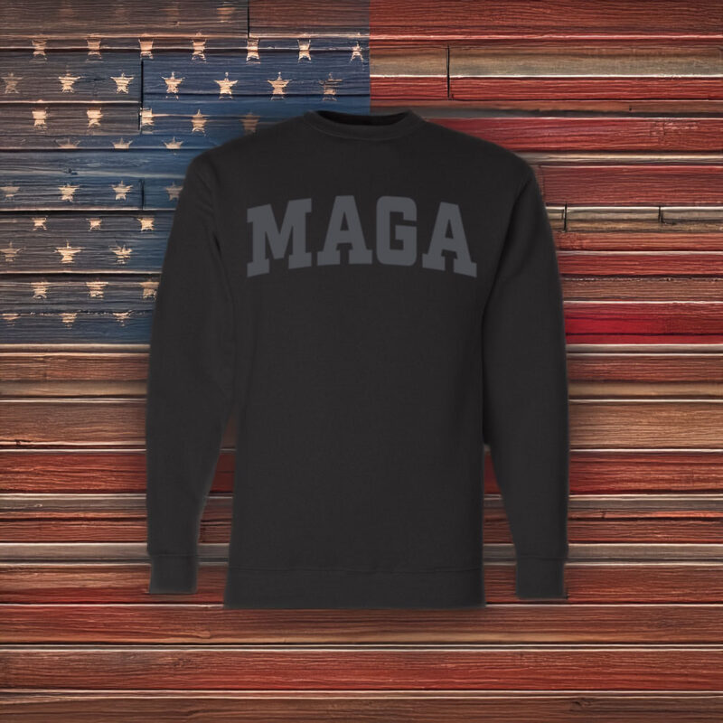 New Trump Dark MAGA Crewneck Fleece Sweatshirt 8 Trump Dark MAGA Crewneck Fleece Sweatshirt