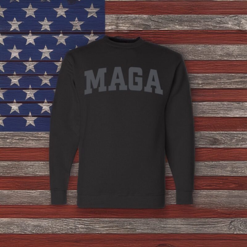 New Trump Dark MAGA Crewneck Fleece Sweatshirt 7 Trump Dark MAGA Crewneck Fleece Sweatshirt