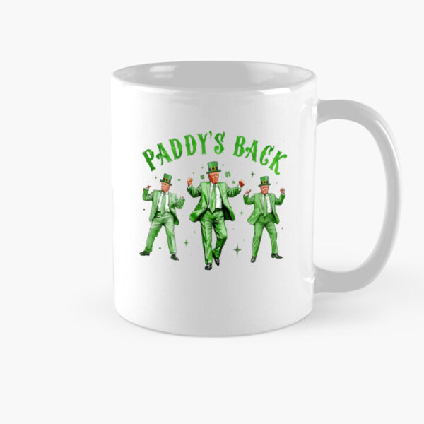 Trump Funny St Patricks Day Mug, St Pattys Day Dancing Trump,Trump Shamrock Mug