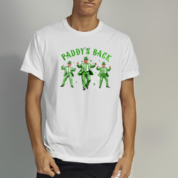 Trump Funny St Patricks Day Shirt, St Pattys Day Dancing Trump,Trump Shamrock Tshirt2