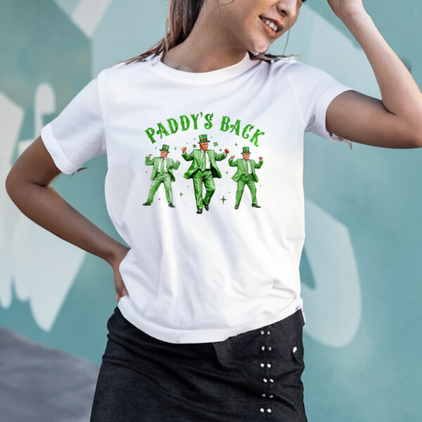 Trump Funny St Patricks Day Shirt, St Pattys Day Dancing Trump,Trump Shamrock Tshirt3