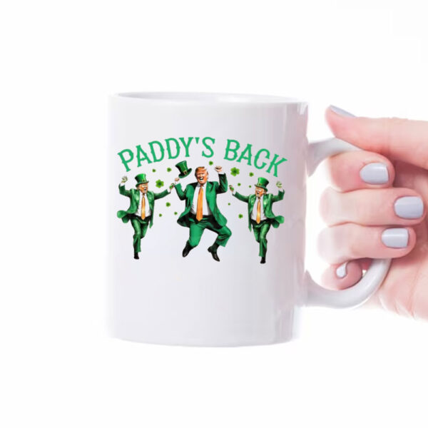 Trump Funny St Patricks Day, St Pattys Day Dancing Trump Mug