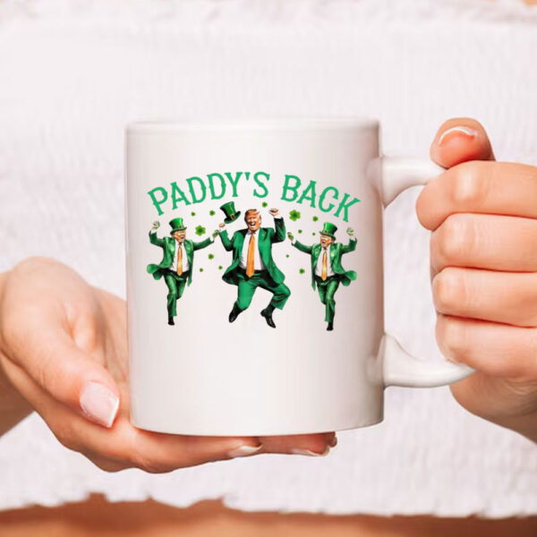 Trump Funny St Patricks Day, St Pattys Day Dancing Trump Mug