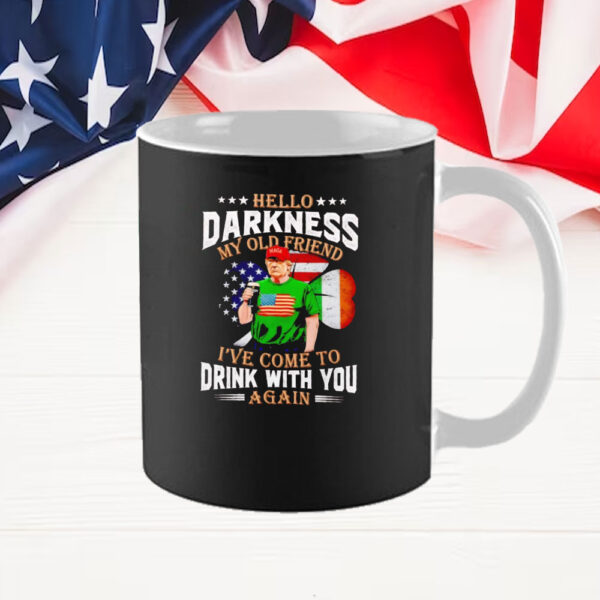 Trump Guinness hello darkness my old friend St Patrick’s day Mug