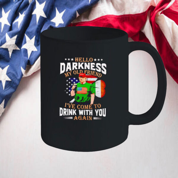 Trump Guinness hello darkness my old friend St Patrick’s day Mug