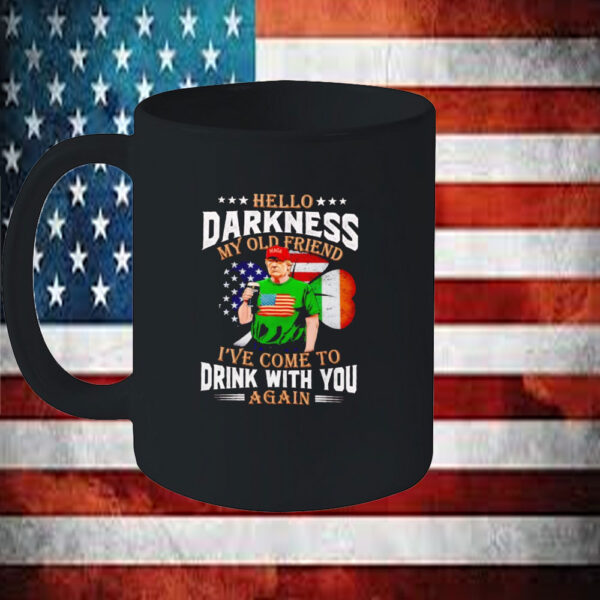 Trump Guinness hello darkness my old friend St Patrick’s day Mug