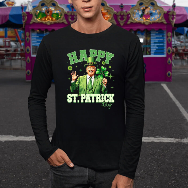 Celebrate St. Patrick's Day with Trump: Show Your Irish Spirit with Festive Shirts 9 Trump Happy St.Patrick's Day Shirt1